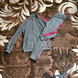 Two piece set jacket and sweatpants